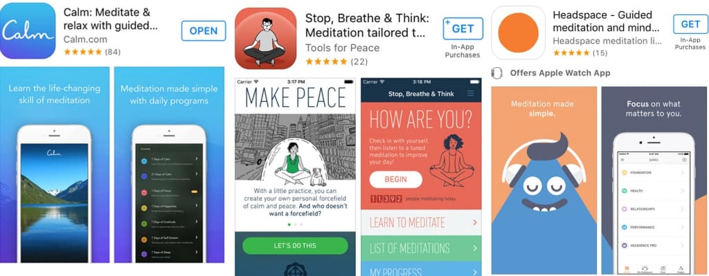 Meditation app examples